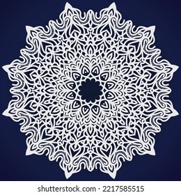 Fondo de Mandala de lujo y adorno vectorial de gradiente dorado