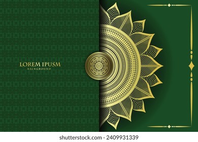 Luxury mandala background with golden pattern style. Decorative mandala art element for print, poster, cover, brochure, flyer, banner, meditation, yoga, wedding, henna, tattoo, vector art illustration
