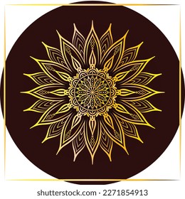 Luxury Mandala background isolated on a red background, decoration elements for wedding cover cover page, invitation card design, yoga poster, meditation poster design, mandala art illustration vector