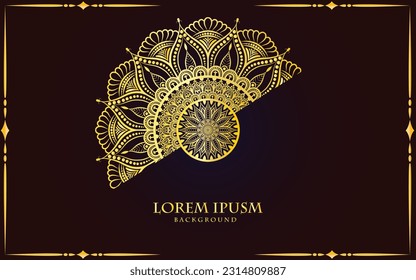 Luxury Mandala background isolated on a red background, decoration elements for wedding cover cover page, invitation card design, yoga poster, meditation poster design, mandala art illustration vector