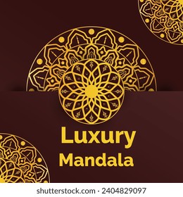 Luxury mandala background with ornament	