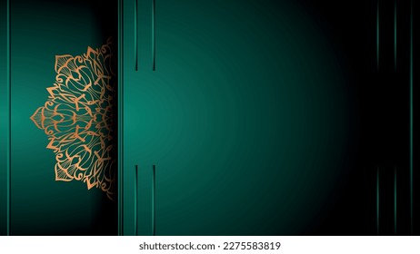 Luxury mandala background ornamental, arabesque style With Golden Arabesque Pattern Style. Decorative Mandala Ornament For Print, Brochure, Banner, Cover, Poster, Invitation Card