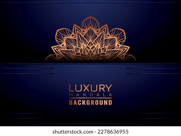 Luxury mandala background ornamental, arabesque style With Golden Arabesque Pattern Style. Decorative Mandala Ornament For Print, Brochure, Banner, Cover, Poster, Invitation Card