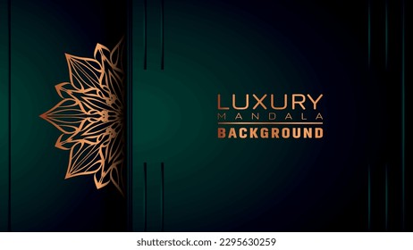 Luxury mandala background ornamental, arabesque style With Golden Arabesque Pattern Style. Decorative Mandala Ornament For Print, Brochure, Banner, Cover, Poster, Invitation Card