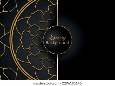 Luxury mandala background ornamental, arabesque style With Golden Arabesque Pattern Style. Decorative Mandala Ornament For Print