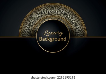 Luxury mandala background ornamental, arabesque style With Golden Arabesque Pattern Style. Decorative Mandala Ornament For Print