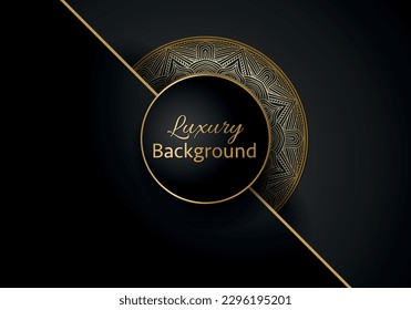 Luxury mandala background ornamental, arabesque style With Golden Arabesque Pattern Style. Decorative Mandala Ornament For Print