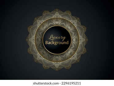 Luxury mandala background ornamental, arabesque style With Golden Arabesque Pattern Style. Decorative Mandala Ornament For Print