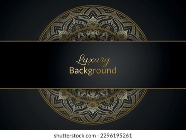 Luxury mandala background ornamental, arabesque style With Golden Arabesque Pattern Style. Decorative Mandala Ornament For Print