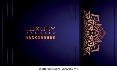 Luxury mandala background ornamental, arabesque style With Golden Arabesque Pattern Style. Decorative Mandala Ornament For Print, Brochure, Banner, Cover, Poster, Invitation Card