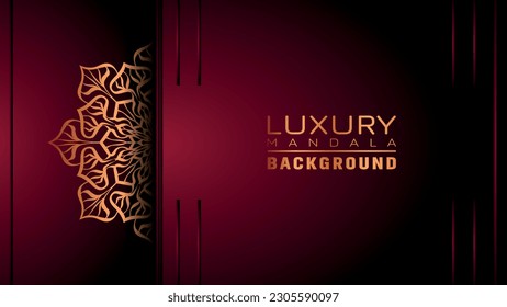 Luxury mandala background ornamental, arabesque style With Golden Arabesque Pattern Style. Decorative Mandala Ornament For Print, Brochure, Banner, Cover, Poster, Invitation Card