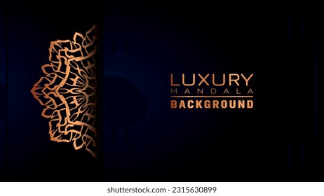 Luxury mandala background ornamental, arabesque style With Golden Arabesque Pattern Style. Decorative Mandala Ornament For Print, Brochure, Banner, Cover, Poster, Invitation Card