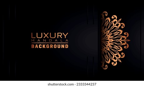 Luxury mandala background ornamental, arabesque style With Golden Arabesque Pattern Style. Decorative Mandala Ornament For Print, Brochure, Banner, Cover, Poster, Invitation Card