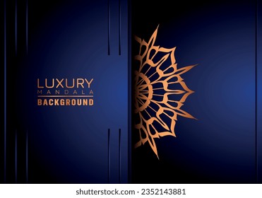 Luxury mandala background ornamental, arabesque style With Golden Arabesque Pattern Style. Decorative Mandala Ornament For Print, Brochure, Banner, Cover, Poster, Invitation Card