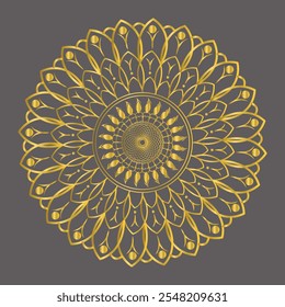 Un patrón de fondo de mandala de lujo