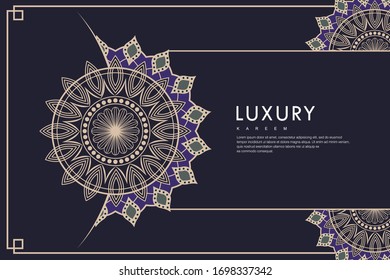 Luxury mandala background for ramadhan kareem Free Vector