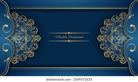 Luxury mandala background, round decoration