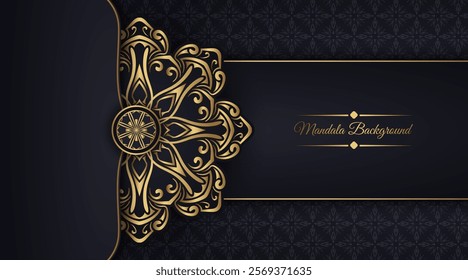 Luxury mandala background, round decoration