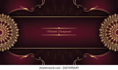 Luxury mandala background, round decoration
