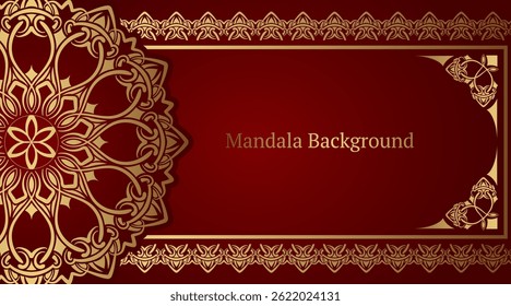 Luxury mandala background, round decoration