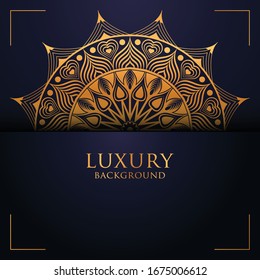 diseño de plantilla de fondo de mandala de lujo