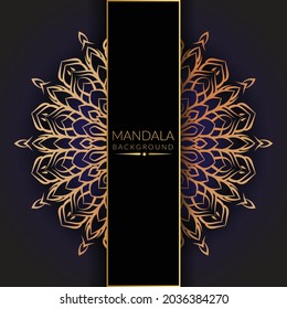 luxury mandala background template design