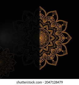 luxury mandala background template design