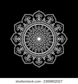 Arte vector de fondo de Mandala de lujo