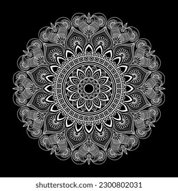 Luxus-Mandala-Hintergrund, Vektorgrafik
