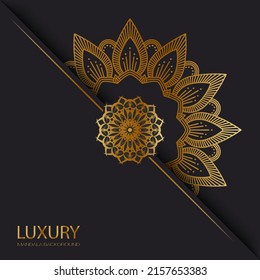 Luxury mandala background, vector design
