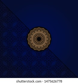 Luxury mandala background. Vector illustration.  For book cover, wedding invitation, or other template card. 