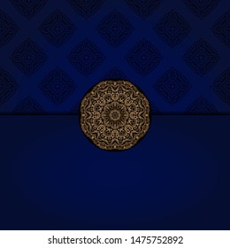 Luxury mandala background. Vector illustration.  For book cover, wedding invitation, or other tempalte card. 