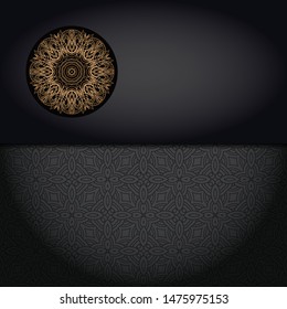 Luxury mandala background. Vector illustration.  For book cover, wedding invitation, or other tempalte card. 