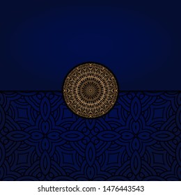 Luxury mandala background. Vector illustration.  For book cover, wedding invitation, or other tempalte card. 
