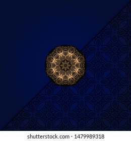 Luxury mandala background. Vector illustration.  For book cover, wedding invitation, or other tempalte card. 