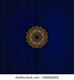 Luxury mandala background. Vector illustration.  For book cover, wedding invitation, or other tempalte card. 