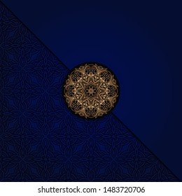 Luxury mandala background. Vector illustration.  For book cover, wedding invitation, or other tempalte card. 