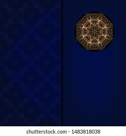 Luxury mandala background. Vector illustration.  For book cover, wedding invitation, or other tempalte card. 