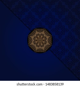 Luxury mandala background. Vector illustration.  For book cover, wedding invitation, or other tempalte card. 