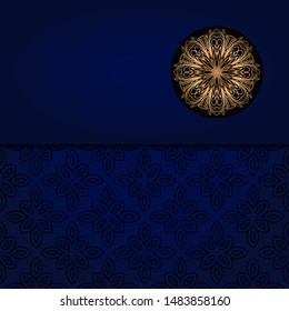 Luxury mandala background. Vector illustration.  For book cover, wedding invitation, or other tempalte card. 