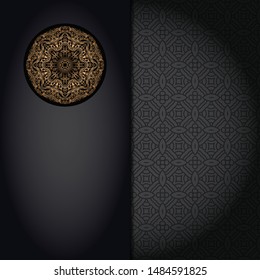 Luxury mandala background. Vector illustration.  For book cover, wedding invitation, or other tempalte card. 