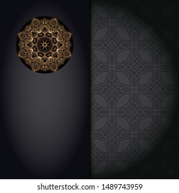 Luxury mandala background. Vector illustration.  For book cover, wedding invitation, or other tempalte card. 