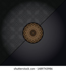 Luxury mandala background. Vector illustration.  For book cover, wedding invitation, or other tempalte card. 