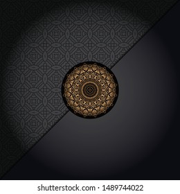 Luxury mandala background. Vector illustration.  For book cover, wedding invitation, or other tempalte card. 