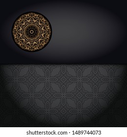 Luxury mandala background. Vector illustration.  For book cover, wedding invitation, or other tempalte card. 