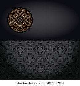 Luxury mandala background. Vector illustration.  For book cover, wedding invitation, or other tempalte card. 