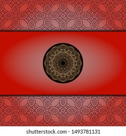 Luxury mandala background. Vector illustration.  For book cover, wedding invitation, or other tempalte card. 