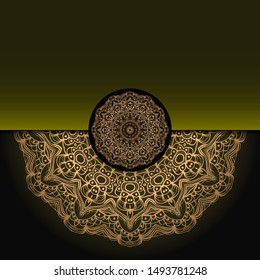 Luxury mandala background. Vector illustration.  For book cover, wedding invitation, or other tempalte card. 