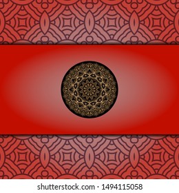 Luxury mandala background. Vector illustration.  For book cover, wedding invitation, or other tempalte card. 