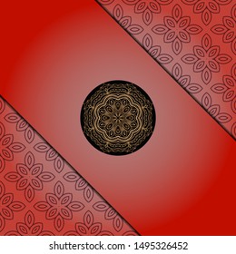 Luxury mandala background. Vector illustration.  For book cover, wedding invitation, or other tempalte card. 